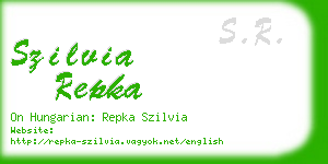 szilvia repka business card